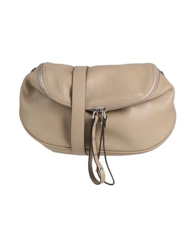Shop Gianni Notaro Woman Cross-body Bag Beige Size - Soft Leather