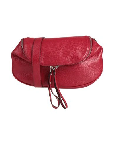 Shop Gianni Notaro Woman Cross-body Bag Brick Red Size - Soft Leather