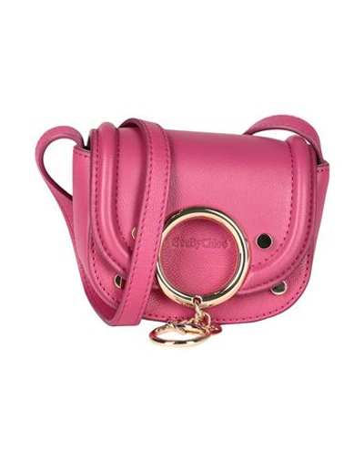 Shop See By Chloé Woman Cross-body Bag Mauve Size - Bovine Leather In Purple