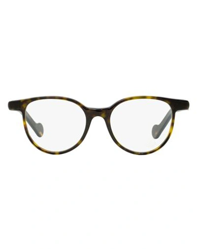 Shop Moncler Ml5032 Eyeglasses Woman Eyeglass Frame Brown Size 47 Acetate