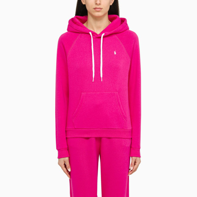 Shop Polo Ralph Lauren | Fuchsia Cotton Hoodie In Pink