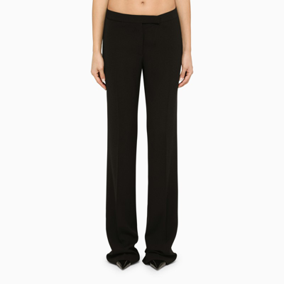 Shop Ann Demeulemeester | Black Low-waisted Trousers