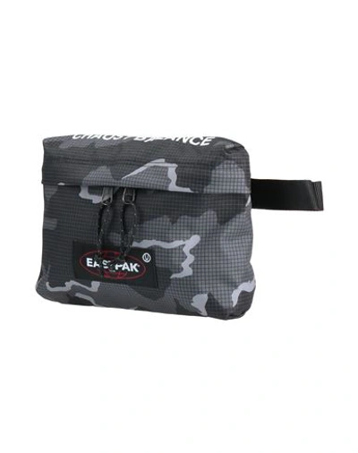 Shop Eastpak Man Belt Bag Lead Size - Polyester In Grey