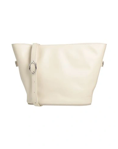 Shop Diesel Woman Cross-body Bag Off White Size - Bovine Leather, Zinc Alloy, Iron