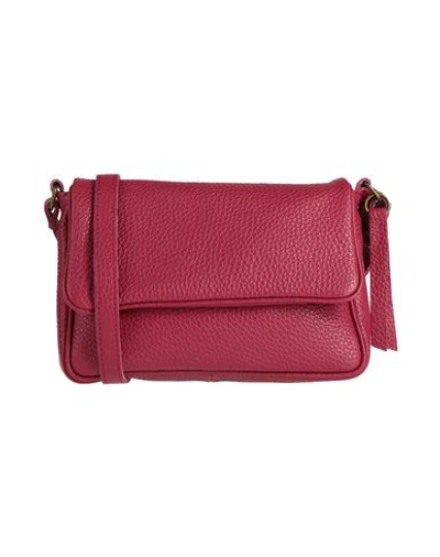 Shop Corsia Woman Cross-body Bag Burgundy Size - Soft Leather In Red