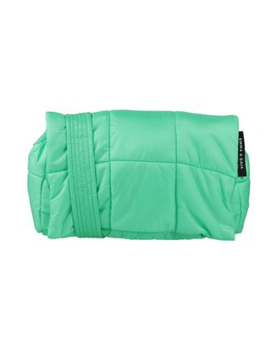 Shop Emma & Gaia Red Woman Cross-body Bag Green Size - Polyamide