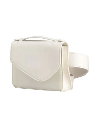 Shop Gia Rhw Gia / Rhw Woman Belt Bag Ivory Size - Soft Leather In White