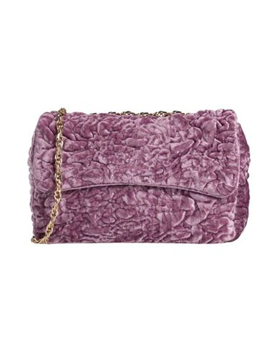 Shop Mia Bag Woman Cross-body Bag Mauve Size - Polyester In Purple