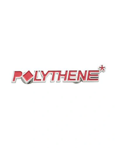 Shop Polythene* Man Brooch Red Size - Metal