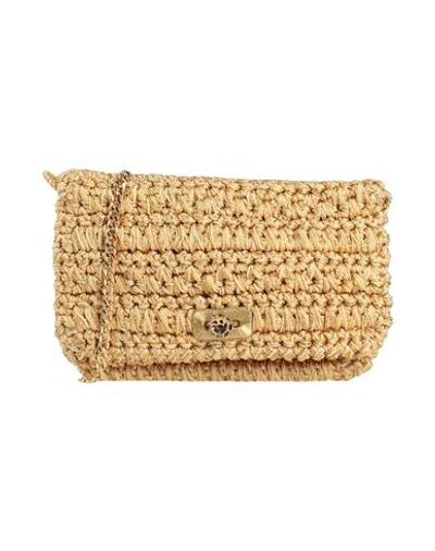 Shop Boks & Baum Woman Cross-body Bag Gold Size - Textile Fibers