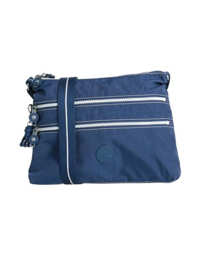 Shop Kipling Woman Cross-body Bag Blue Size - Polyamide