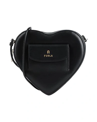 Shop Furla Woman Cross-body Bag Black Size - Calfskin
