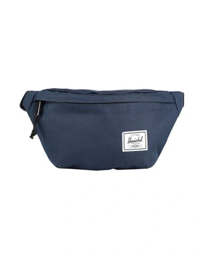 Shop Herschel Supply Co . Man Belt Bag Navy Blue Size - Recycled Pet, Tpe - Thermoplastic Elastomer