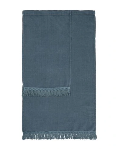 Shop Once Milano Towel Slate Blue Size - Linen