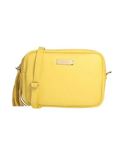 Shop Baldinini Woman Cross-body Bag Yellow Size - Soft Leather