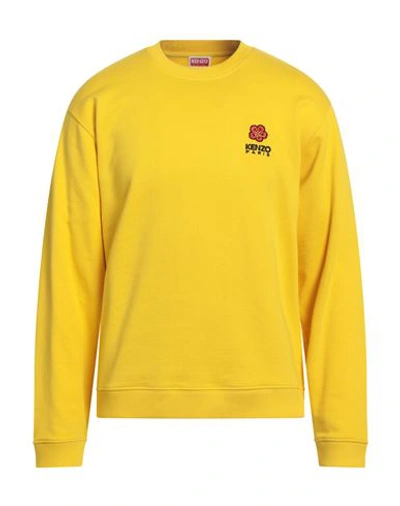 Shop Kenzo Man Sweatshirt Yellow Size L Cotton