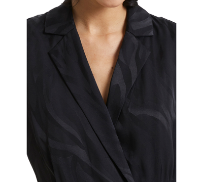 French Connection Women's Satin Sleeveless Waistcoat In Black