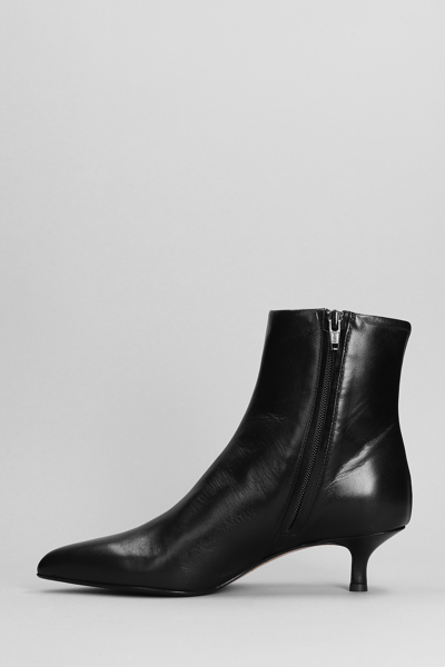 Shop Fabio Rusconi High Heels Ankle Boots In Black Leather