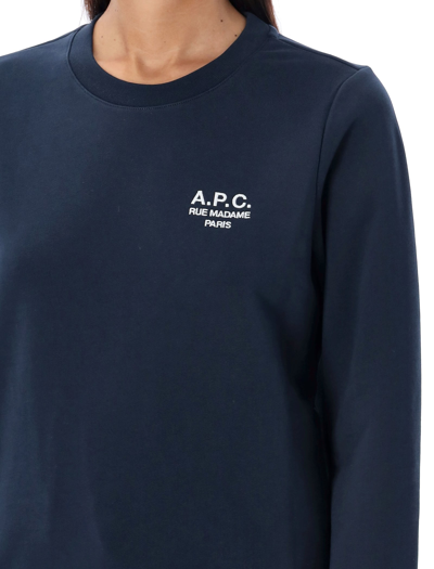 Shop Apc Skye Sweatshirt In Marine