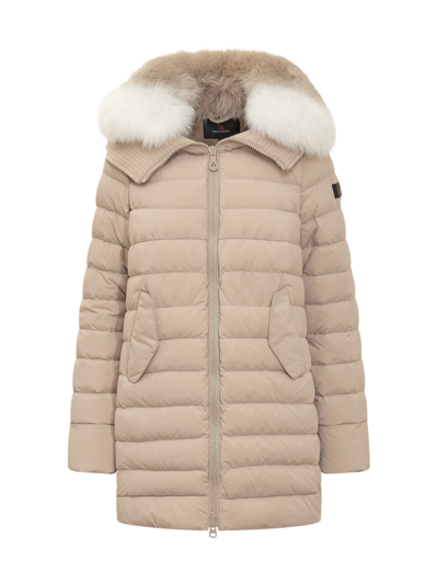 Peuterey Itoka Hooded Coat In Beige