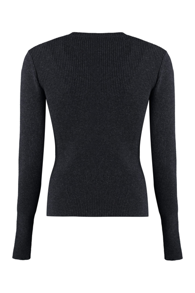 Shop Our Legacy Compact Wool Pullover In Grey