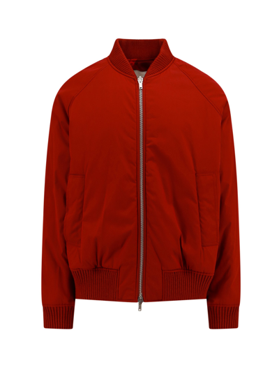 Shop Burberry Jacket In Red