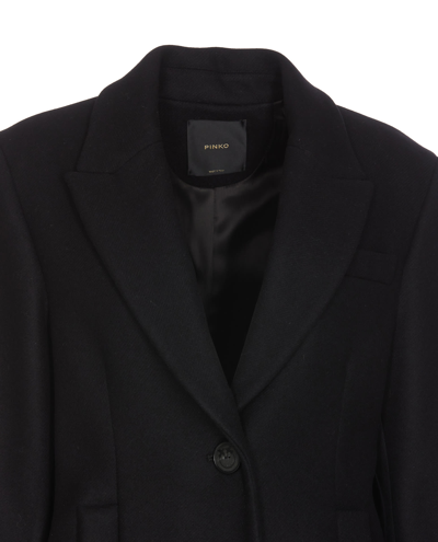 Shop Pinko Cavi Coat In Black