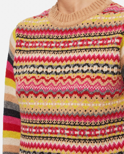 Shop Molly Goddard Charlie Lambswool Crewneck Sweater In Multicolour