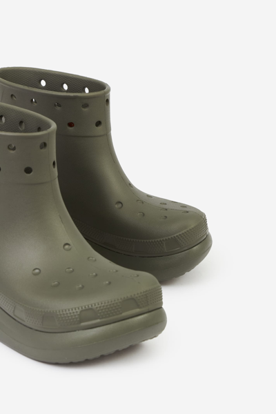Shop Crocs Crush Rain Boot Boots In Green