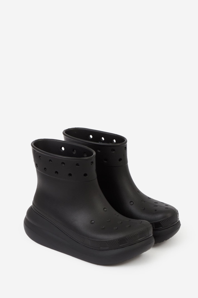 Shop Crocs Crush Rain Boot Boots In Black