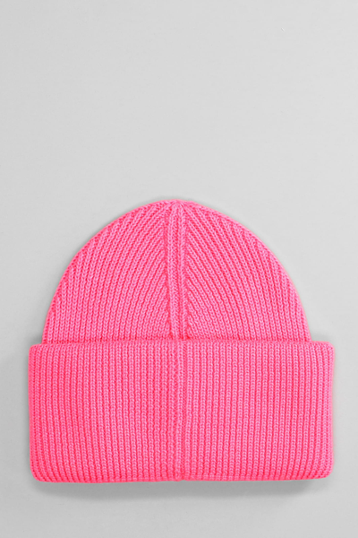 Shop Chiara Ferragni Hats In Rose-pink Wool