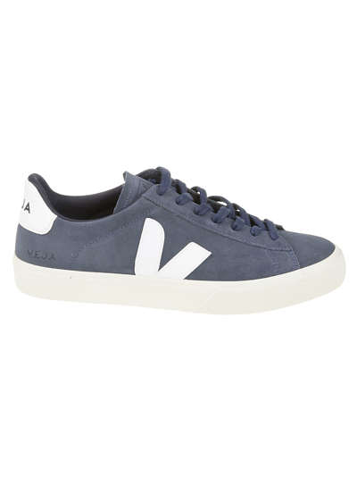 Shop Veja Campo Sneakers In Blue/white