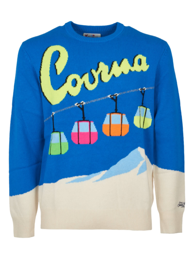 Shop Mc2 Saint Barth Ski Collection Sweater In Azure