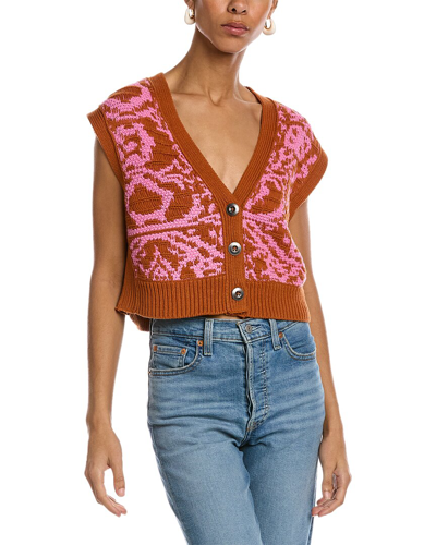 Shop Free People Tapestry Vest In Pink