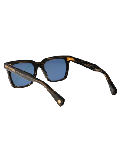 Shop Dita Sequoia Sunglasses In Burnt Timber W/ Torquoise