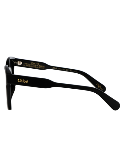 Shop Chloé Ch0194sk Sunglasses In 001 Black Black Grey