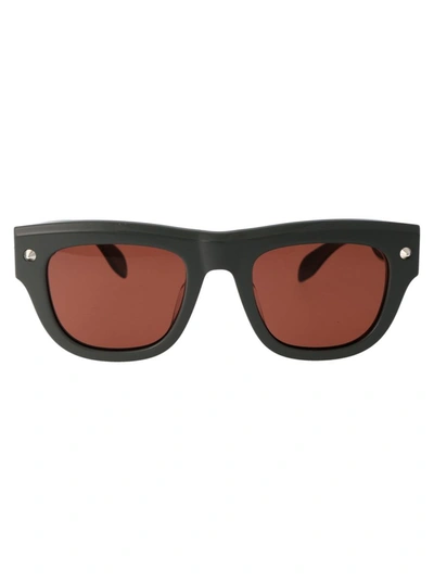 Alexander Mcqueen Mcqueen 51mm Square Sunglasses In 004 Grey Grey Brown