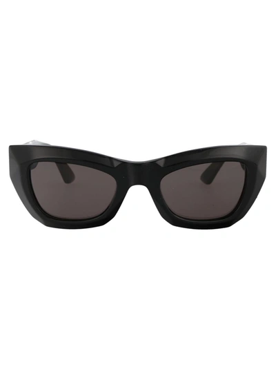 Shop Bottega Veneta Sunglasses In 001 Black Black Grey