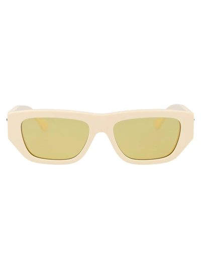 Bottega Veneta Sunglasses In 003 Ivory Ivory Yellow