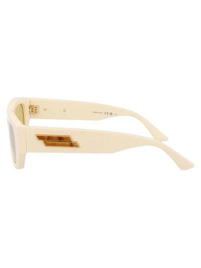 Bottega Veneta Sunglasses In 003 Ivory Ivory Yellow
