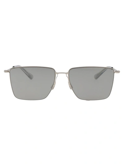 Shop Bottega Veneta Sunglasses In 003 Silver Silver Silver