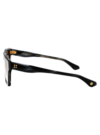 Shop Dita Sunglasses In 01 Ink Swirl W/ Dark Brown To Clear Gradient