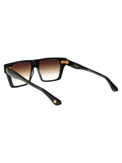 Shop Dita Sunglasses In 01 Ink Swirl W/ Dark Brown To Clear Gradient