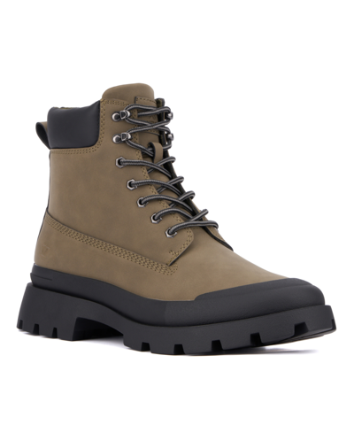 Shop X-ray Men's Joel Lace Up Boots In Olive Green