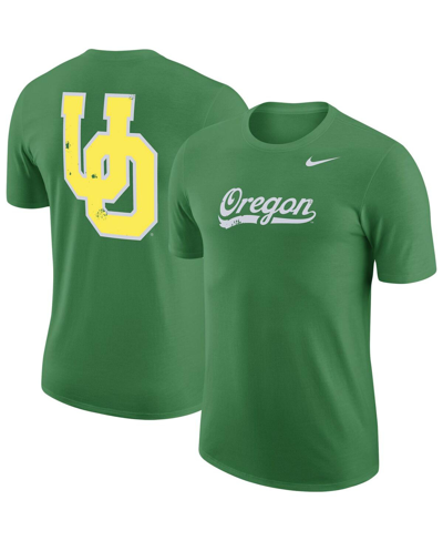 Shop Nike Men's  Green Oregon Ducks 2-hit Vault Performance T-shirt