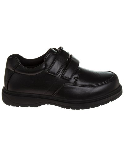 Shop French Toast Big Boys School Hook And Loop Closure Shoes In Black