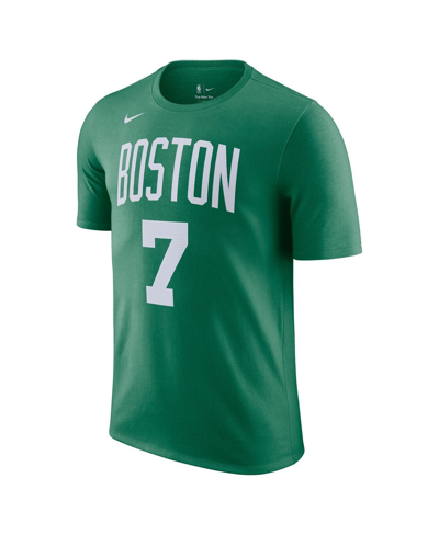 Nike Men's  Jaylen Brown Kelly Green Boston Celtics Icon 2022/23 Name And Number Performance T-shirt In Kelly Green