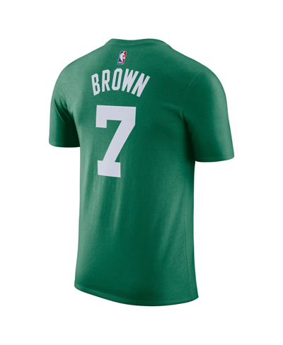 Nike Men's  Jaylen Brown Kelly Green Boston Celtics Icon 2022/23 Name And Number Performance T-shirt In Kelly Green