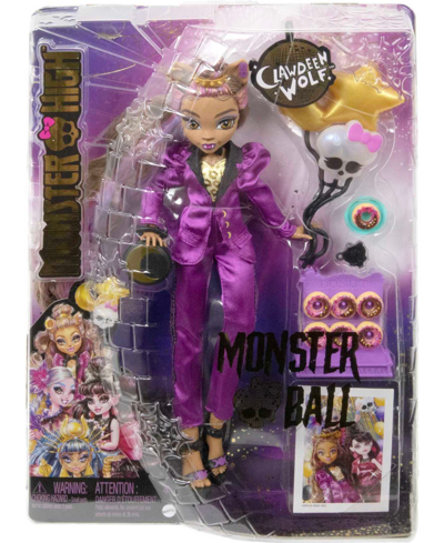 Shop Monster High Clawdeen Wolf Doll In Monster Ball Party Fashion With Accessories In Multi-color