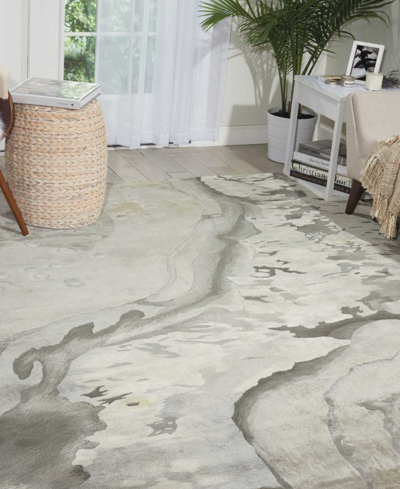 Nourison Home Prismatic Prs05 9'9" X 13'9" Area Rug In Taupe,gray
